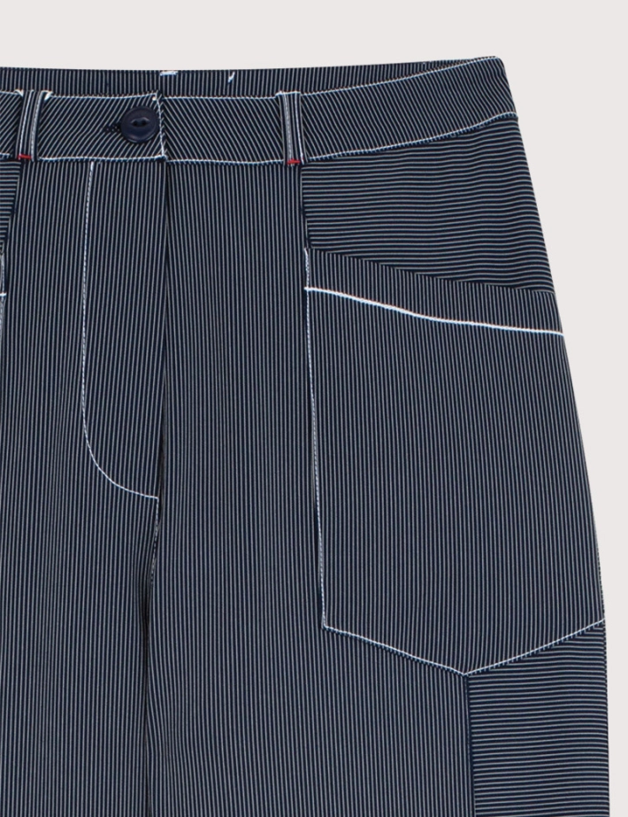 HBT Heritage Stripes | West Pantalon Femme Bleu - 2