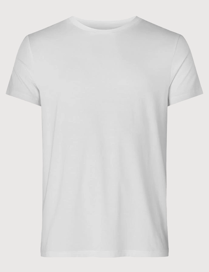 Resteröds T-shirt Homme Col Rond Bamboo Blanc