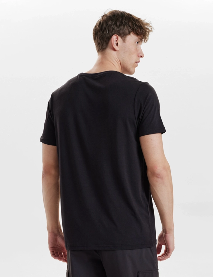 Resteröds T-shirt Homme Col Rond Bamboo Noir - 3