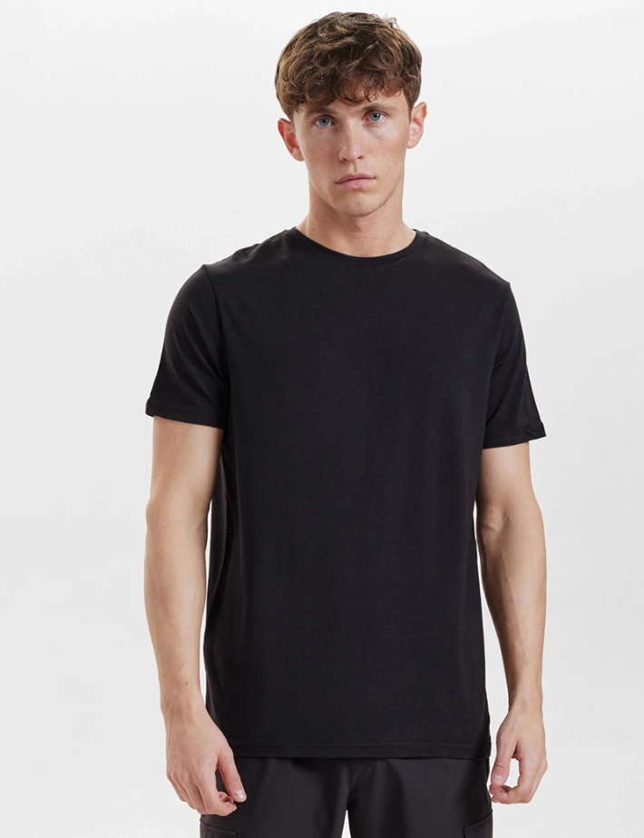 Resteröds T-shirt Homme Col Rond Bamboo Noir - 2