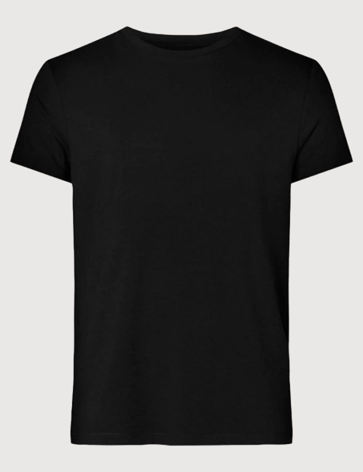 Resteröds T-shirt Homme Col Rond Bamboo Noir