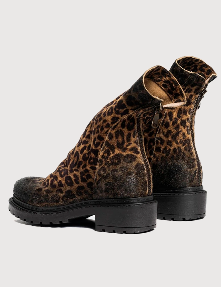 Métisse Bottes en Nubuck Léopard