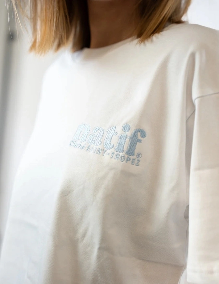 Natif T-shirt Unisex Cliché Saint-Tropez Blanc - 6