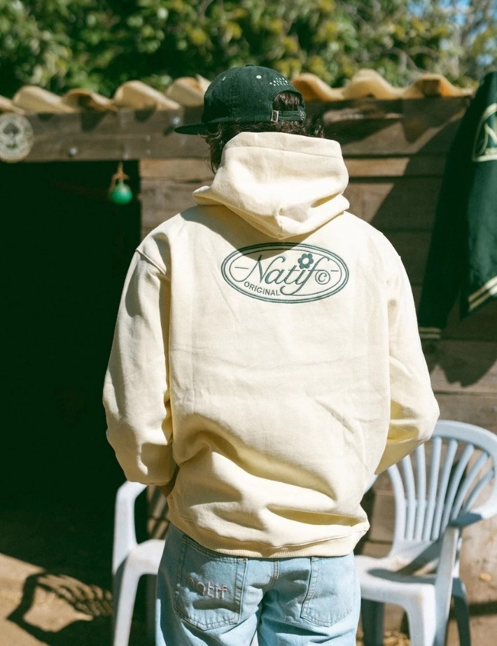 Natif Sweat à capuche Unisex Old Original Florist Ecru - 4