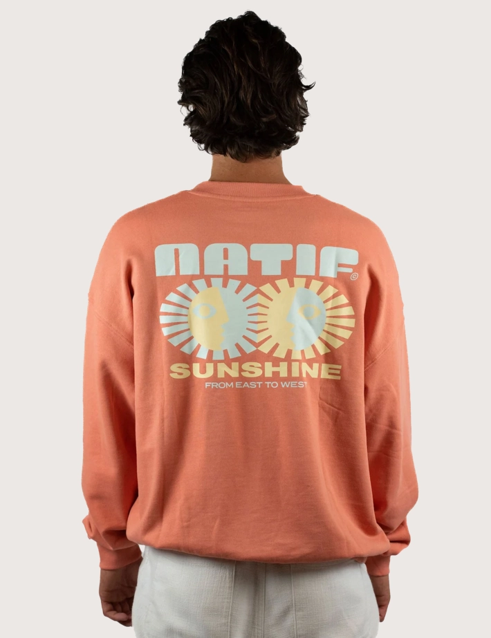 Natif Sweat Unisex Loose Sunshine Orange - 2