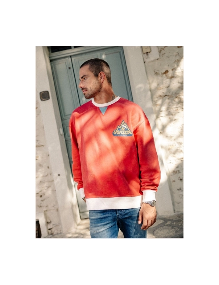 Jonsen Island Pull Mixte Oversize Bigrock Rouge - 2