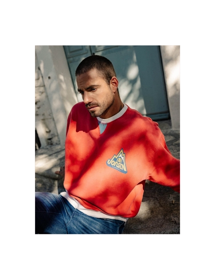 Jonsen Island Pull Mixte Oversize Bigrock Rouge - 3