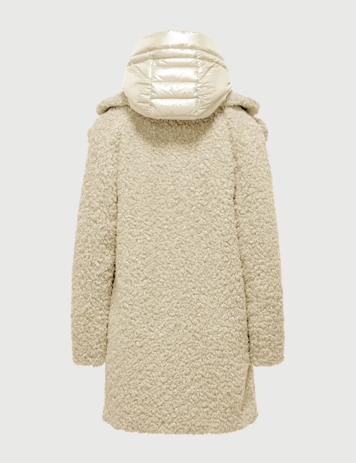 Bomboogie Manteau Femme Odessa Polaire Sherpa Blanc - 3