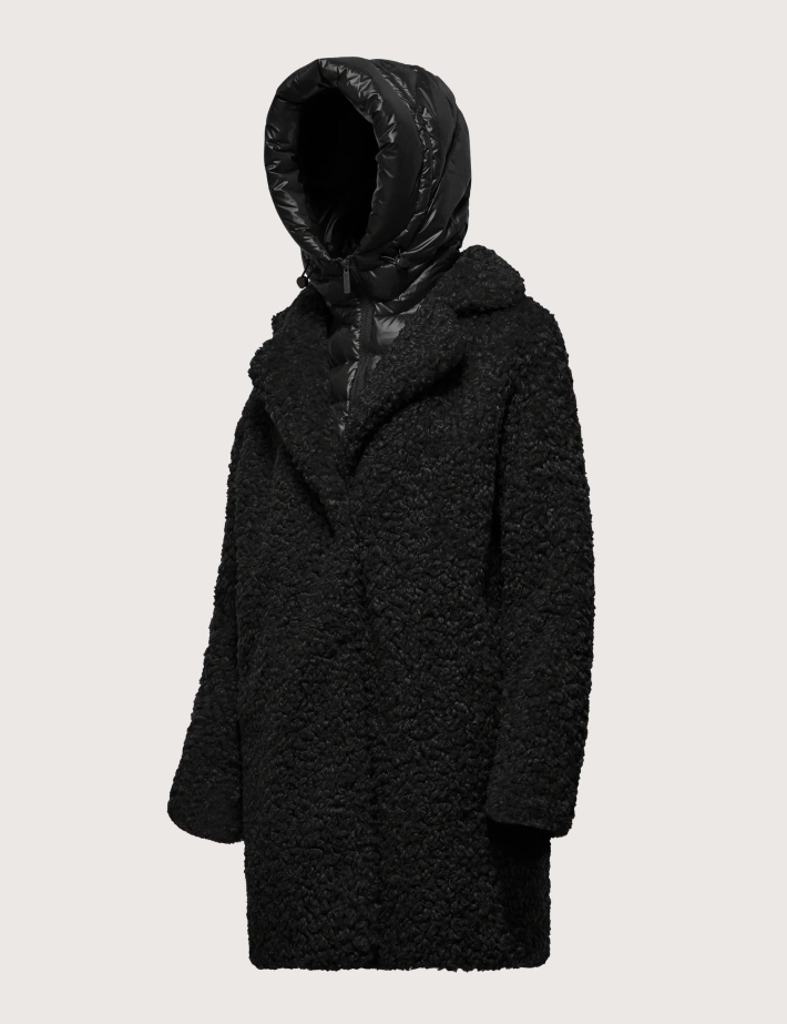 Bomboogie Manteau Femme Odessa Polaire Sherpa Noir - 4
