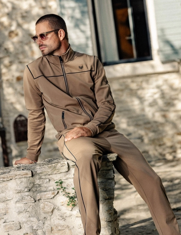 HBT Basics Street Warm Tech | Jammy Zipper Homme Camel - 5