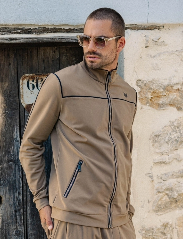 HBT Basics Street Warm Tech | Jammy Zipper Homme Camel - 3