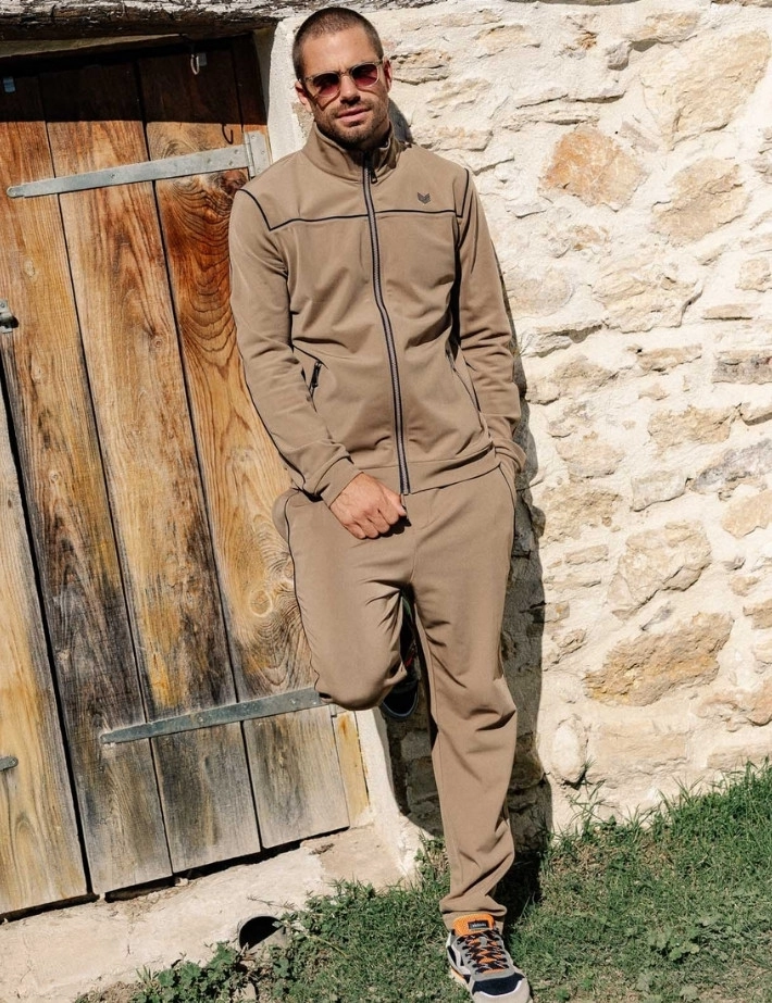 HBT Basics Street Warm Tech | Jammy Zipper Homme Camel - 6
