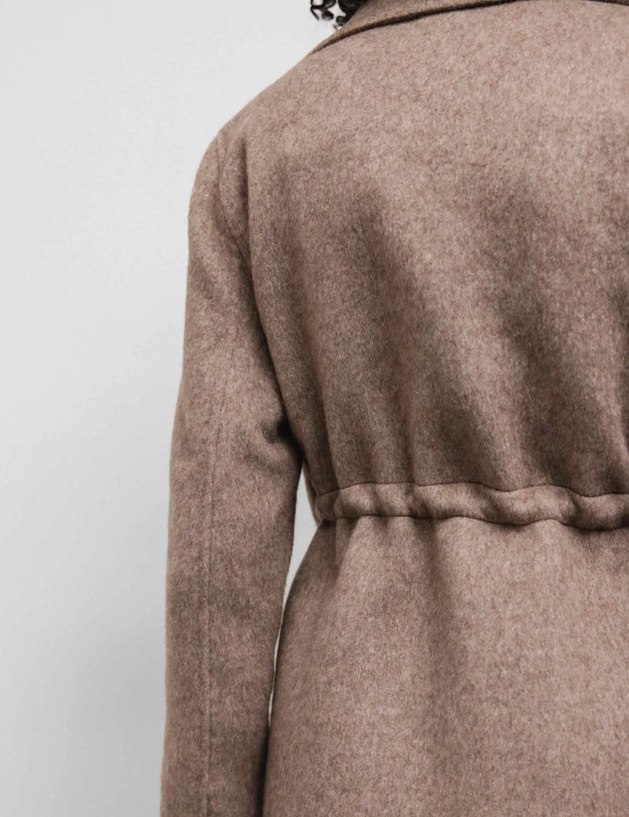 Bomboogie Manteau Femme Doublure Taupe - 7
