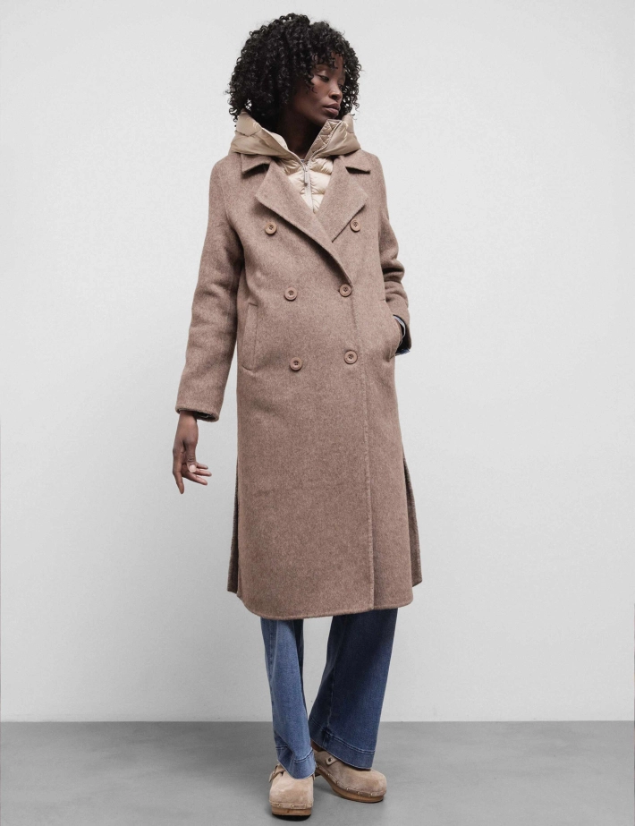 Bomboogie Manteau Femme Doublure Taupe - 3