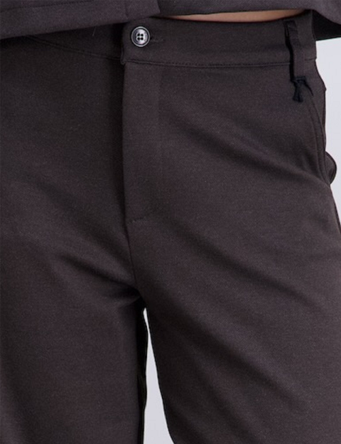 PLEASE Pantalon Coupe Ballon Marron - 3