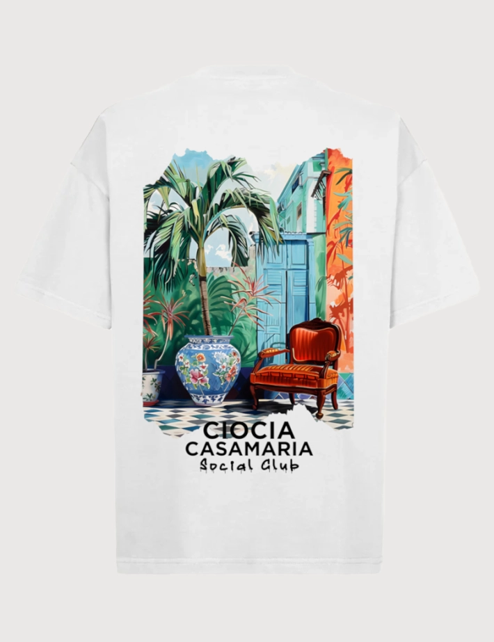 Ciocia T-shirt Homme Oversize Armchair Blanc - 2