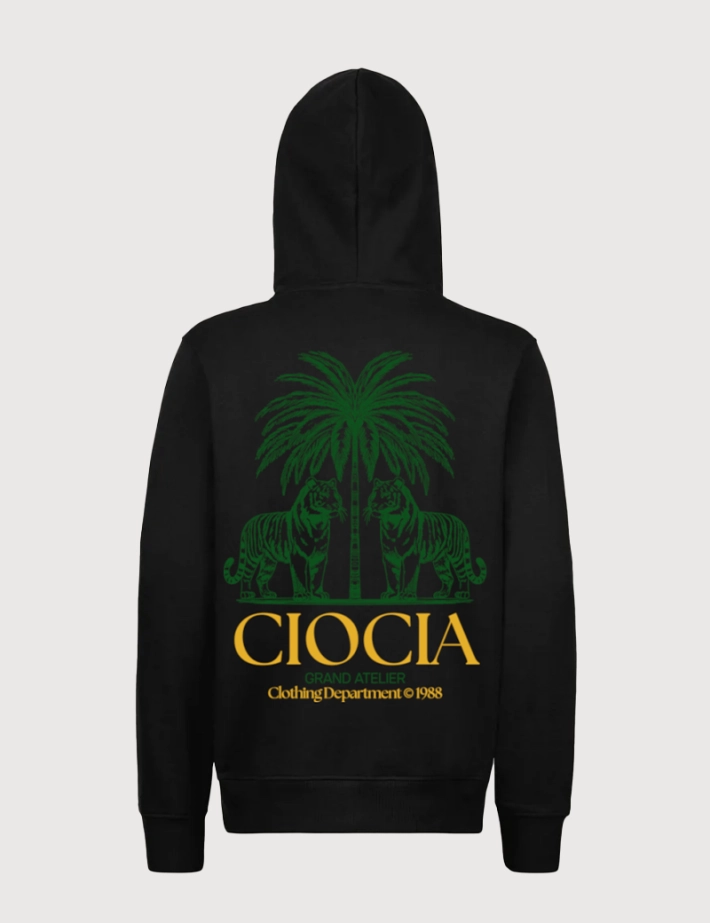 Ciocia Sweat à Capuche Homme Dobio Tiger Noir