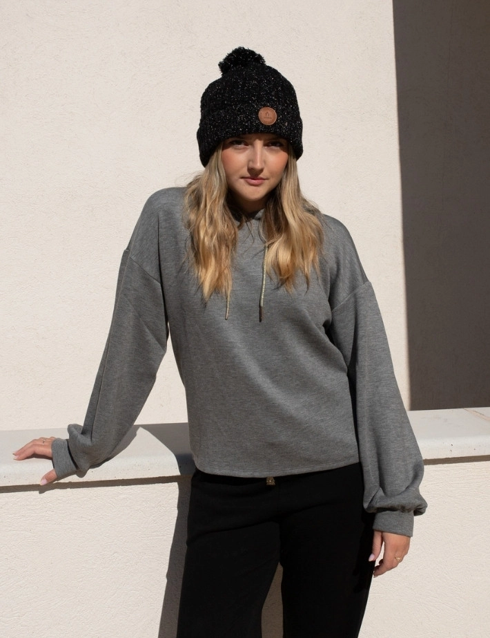 CABAIA Bonnet Beanie Royal Mojito 3 Pompons Noir - 6