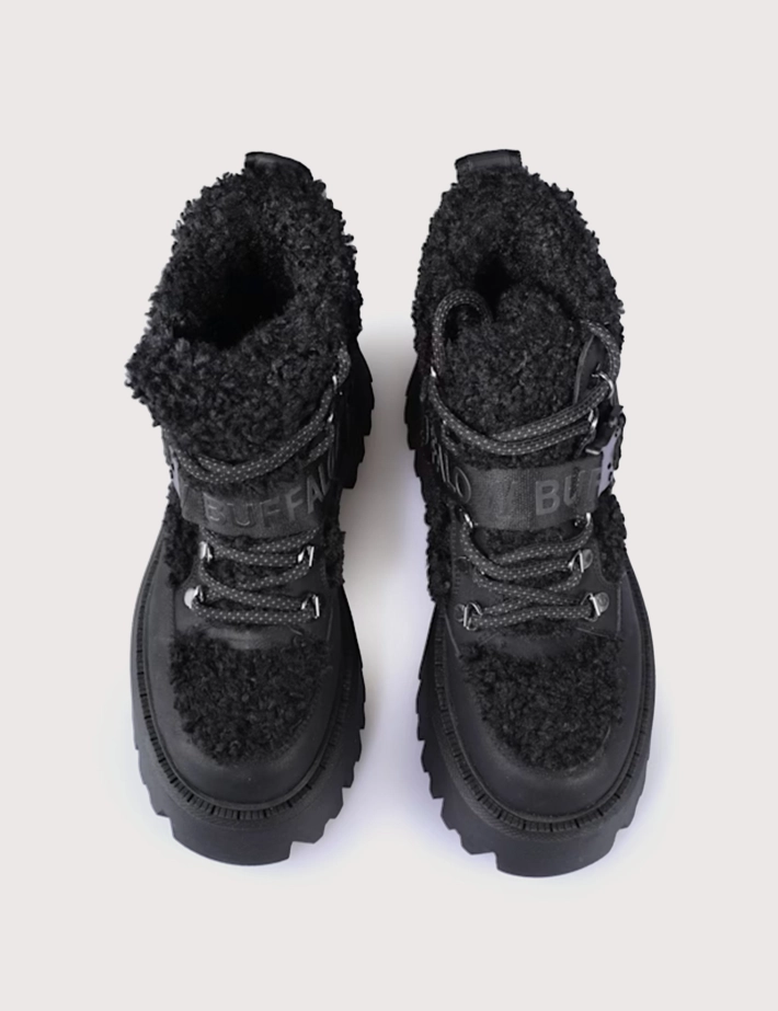 BUFFALO Baskets Femme Mid Aspen Warm Noir - 2