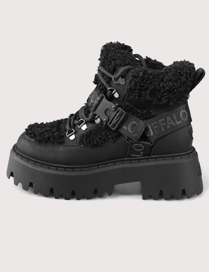 BUFFALO Baskets Femme Mid Aspen Warm Noir
