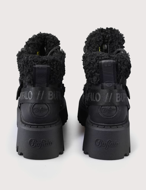 BUFFALO Baskets Femme Mid Aspen Warm Noir - 6