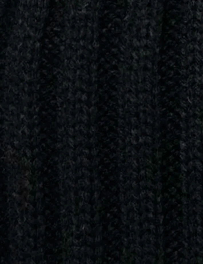 CABAIA Bonnet Beanie Manhattan 3 Pompons Noir Marron - 6