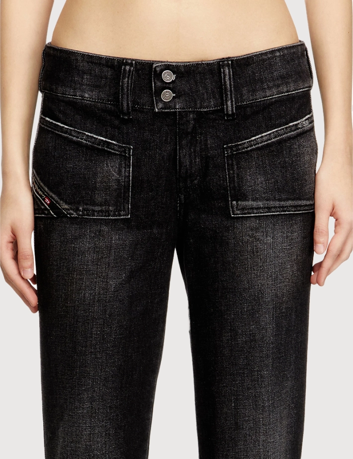DIESEL Jean Femme D Hush 9N50 Noir - 3