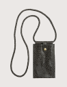 PIECES Pochette Téléphone en Cuir Gris Guépard
