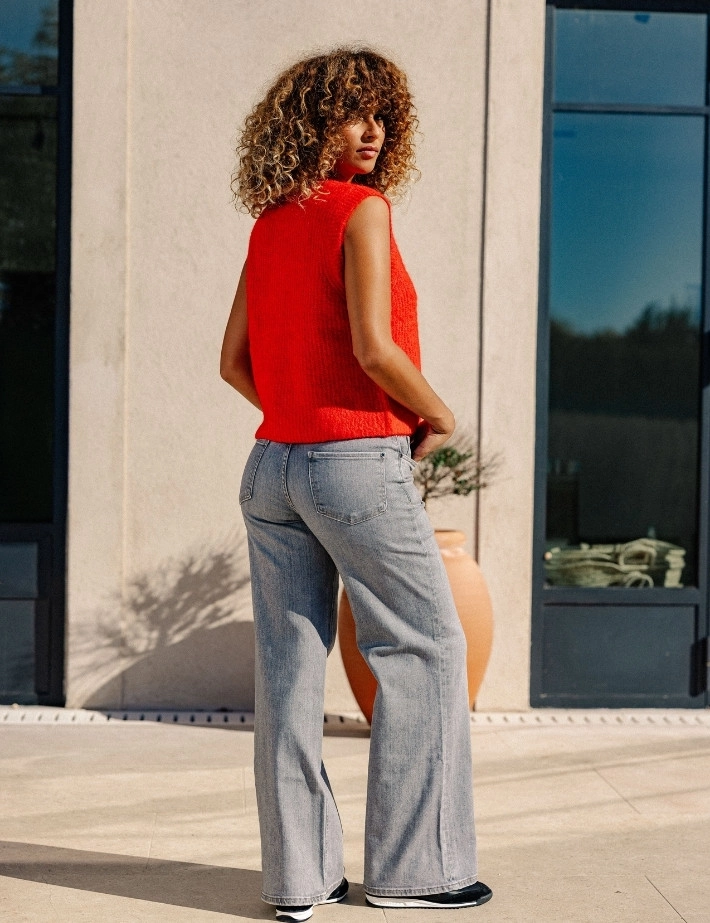 MOS MOSH Jean Femme Dara Hera Regular Gris - 3