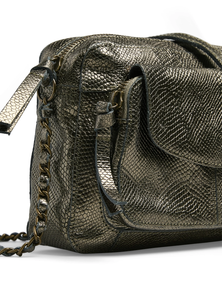 PIECES Sac Naina Petit Cross Body Anthracite Anaconda - 3