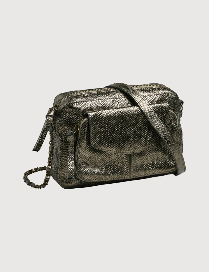 PIECES Sac Naina Petit Cross Body Anthracite Anaconda