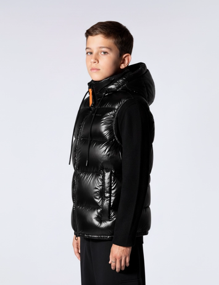 GERTRUDE Doudoune Enfant Mixte Sans Manches Little Cesar Noir - 2