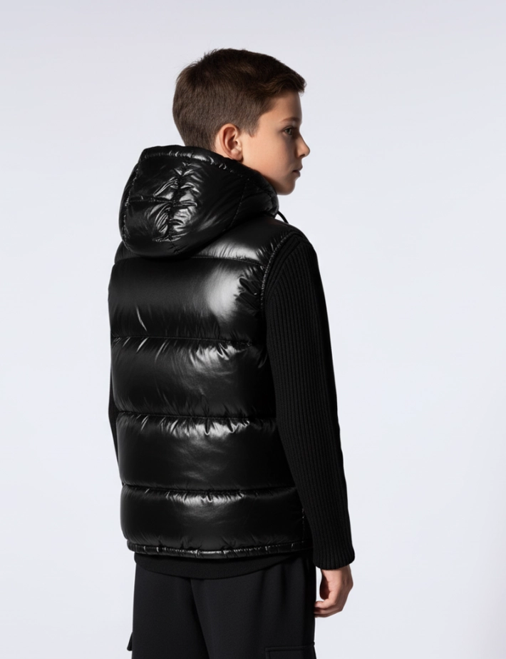 GERTRUDE Doudoune Enfant Mixte Sans Manches Little Cesar Noir - 3