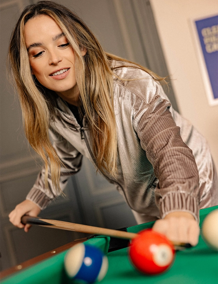 HBT Precieux Shiny Velvet | Ritchie Veste Femme Taupe - 3