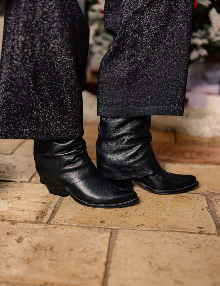History541 Bottes Santiags Missouri Cuir India 25 Noir - 3