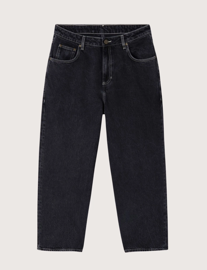 American Vintage Jean Femme Boyfriend Taille Basse Yopday Noir Vintage