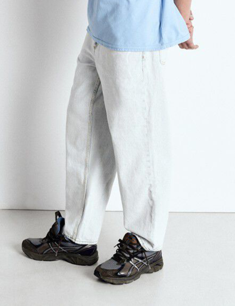 American Vintage Jean Homme Droit Taille Basse Joybird Bleu Clair - 3