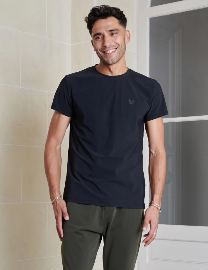 HBT Basics Softy | Adam Tshirt Homme Noir - 2