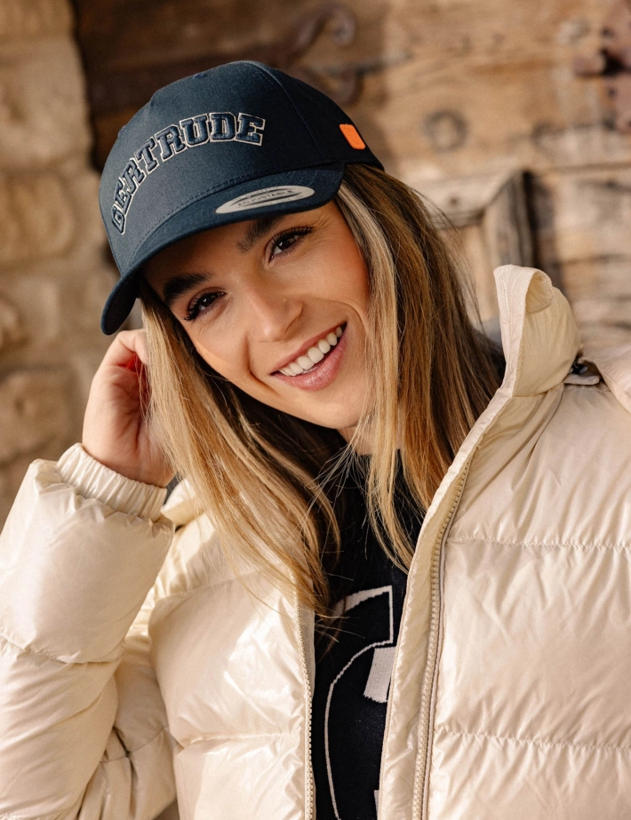 GERTRUDE Casquette Trucker Billy College Bleu Marine - 4