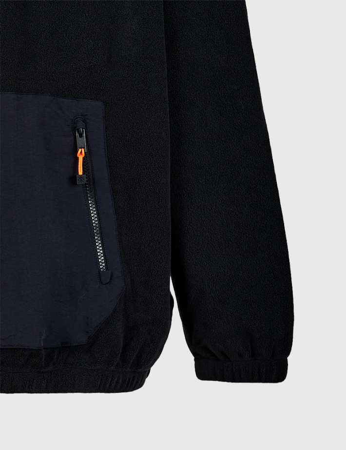 WATTS Sweat Polaire Play Noir Orange Fluo - 9