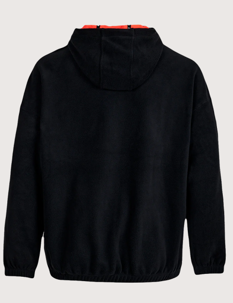 WATTS Sweat Polaire Play Noir Orange Fluo - 7