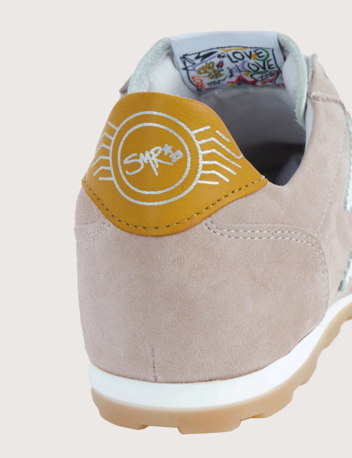 SEMERDJIAN Baskets Basses Cassie D462 Daim Rose Poudré SS26 - 2