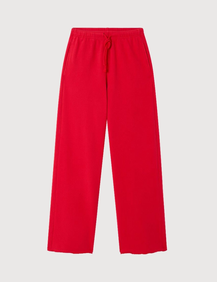 American Vintage Jogging Droit Femme Atubay Rouge Tomate