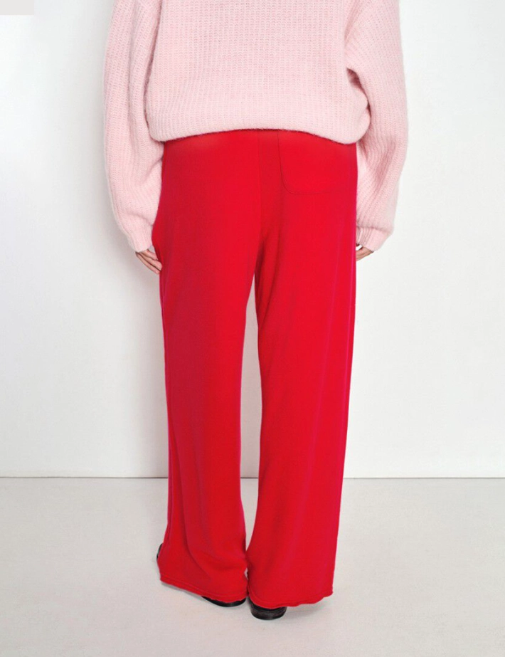 American Vintage Jogging Droit Femme Atubay Rouge Tomate - 3