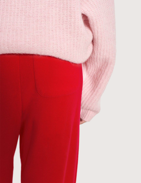 American Vintage Jogging Droit Femme Atubay Rouge Tomate - 5