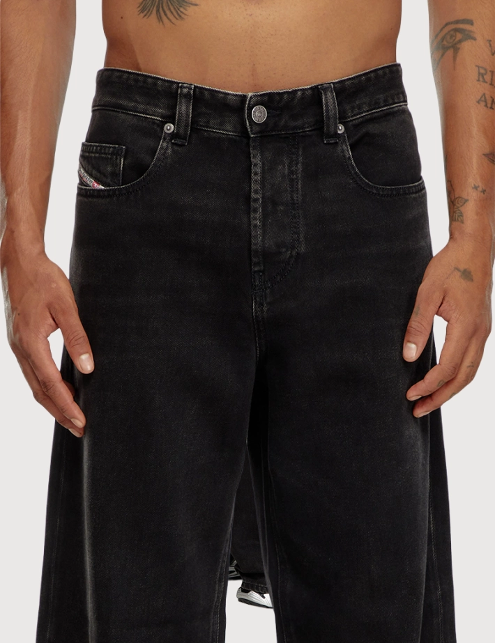 DIESEL Jean Homme D-Macro 9I35 Noir - 3