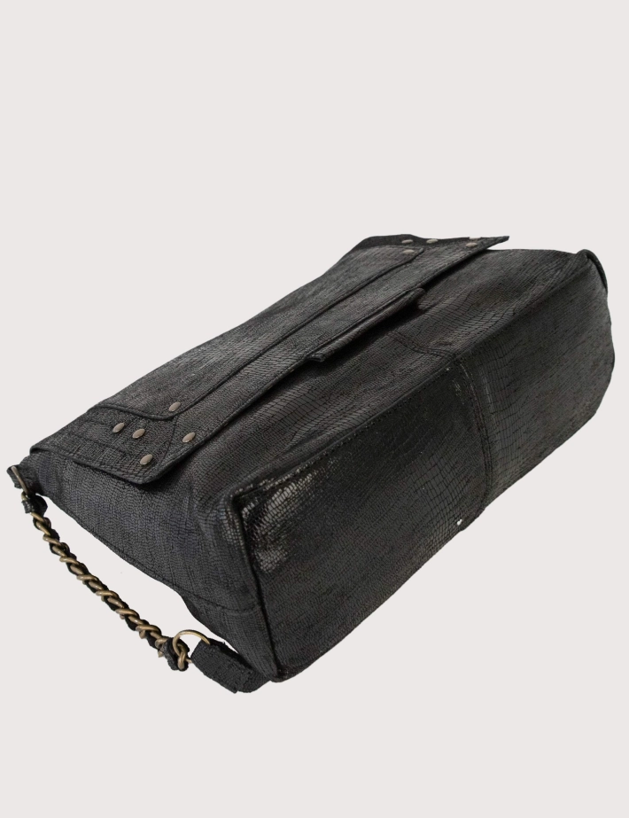 PIECES Sac Felizia Large Cross Body Noir Snake - 3