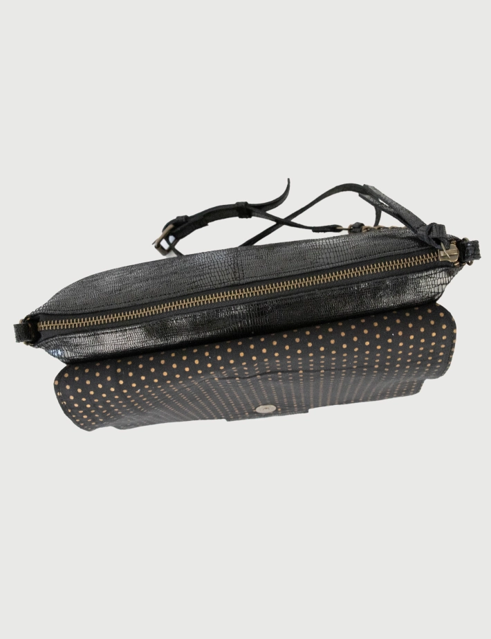 PIECES Sac Felizia Large Cross Body Noir Snake - 4