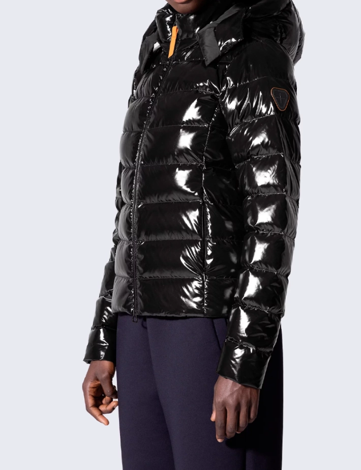 GERTRUDE Doudoune Femme Brillante France Bright Noire - 3