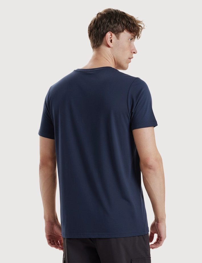 Resteröds T-shirt Homme Col Rond Bamboo Marine